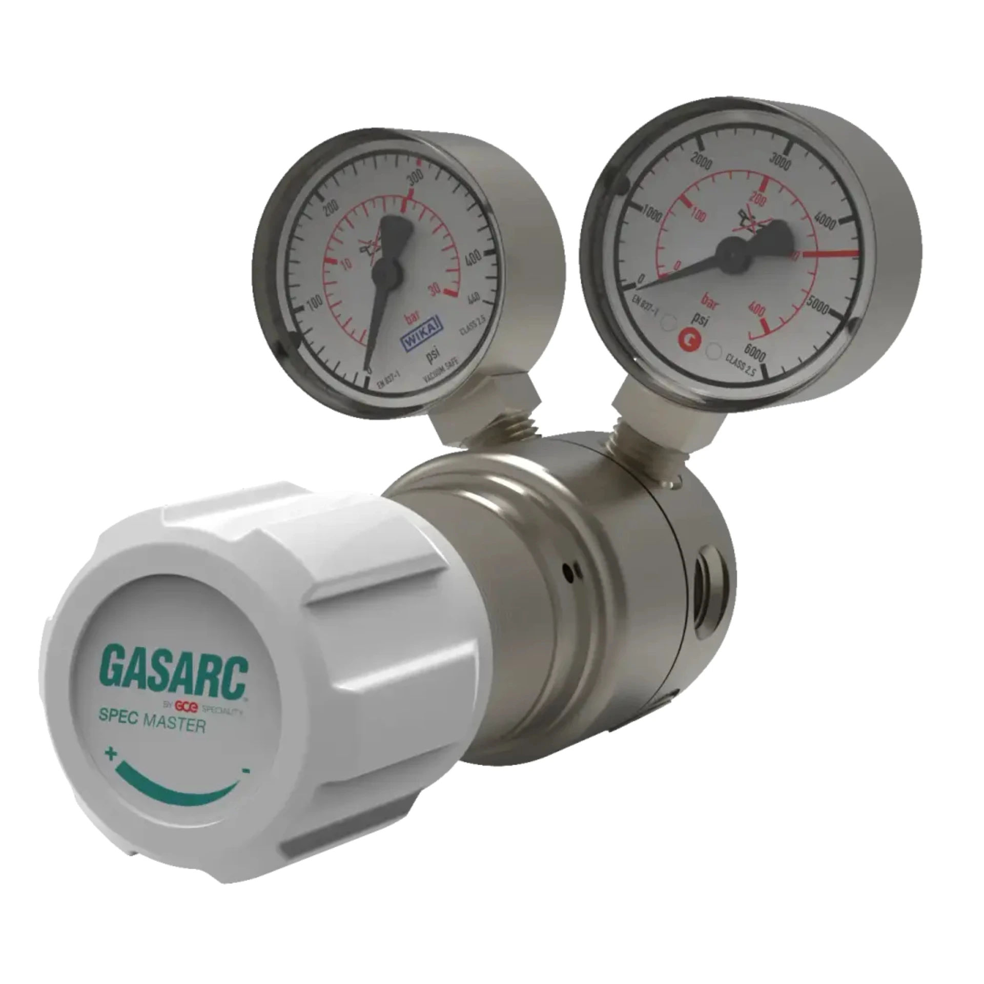 Gasarc Spec Master HPS620 High Purity Single Stage Regulator, Oxygen/Inert/Fuel/NEVOC