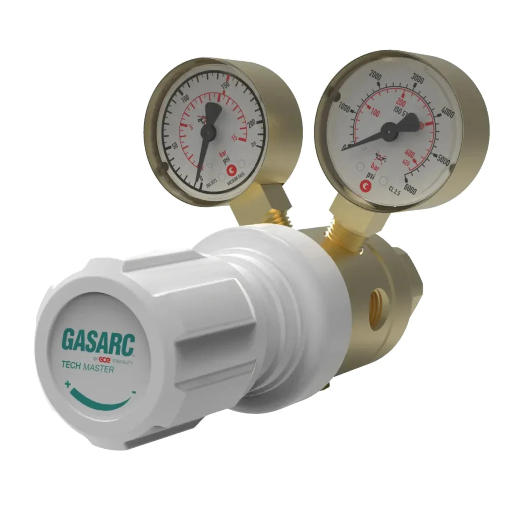 Gasarc Tech Master GPT400 Two Stage Gas Regulator, Oxygen/Inert/Nevoc